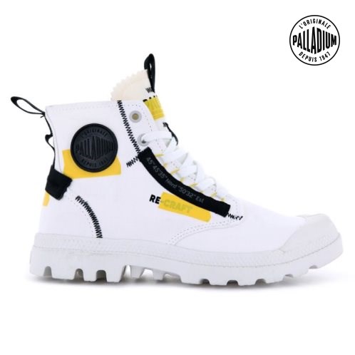 Palladium Pampa Hi Re-craft Women's Boots White | UK A204-HJE